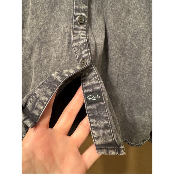 Rails Angelica Acid Wash Chambray Shirt - Picture 4 of 13